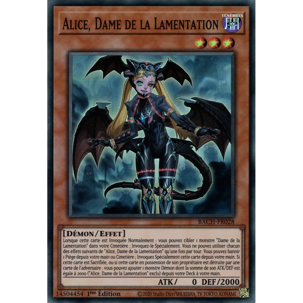 Alice Dame de la Lamentation BACH-FR028