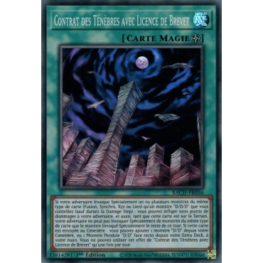 Contrat des Ténèbres avec Licence de Brevet BACH-FR056