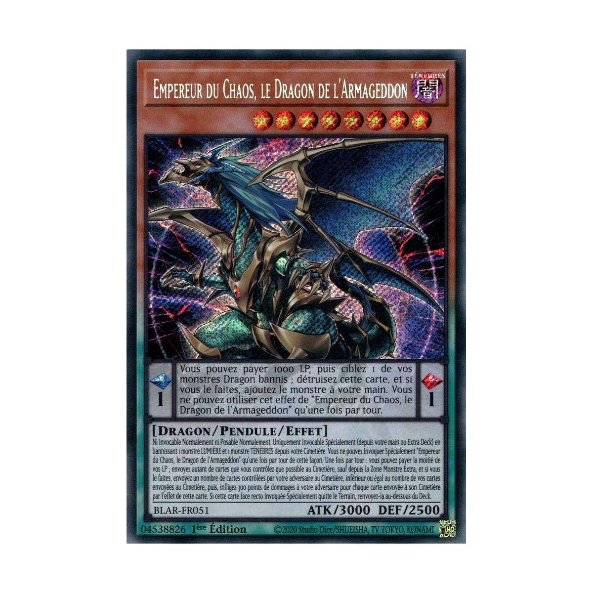Empereur du Chaos le Dragon de l'Armageddon BLAR-FR051