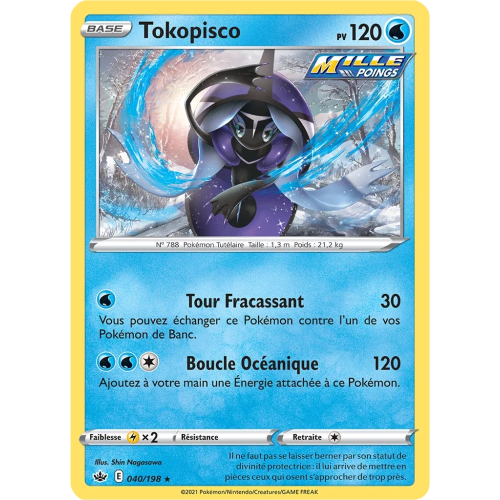 Tokopisco 040/198 extension Pokémon Épée et Bouclier Règne de Glace