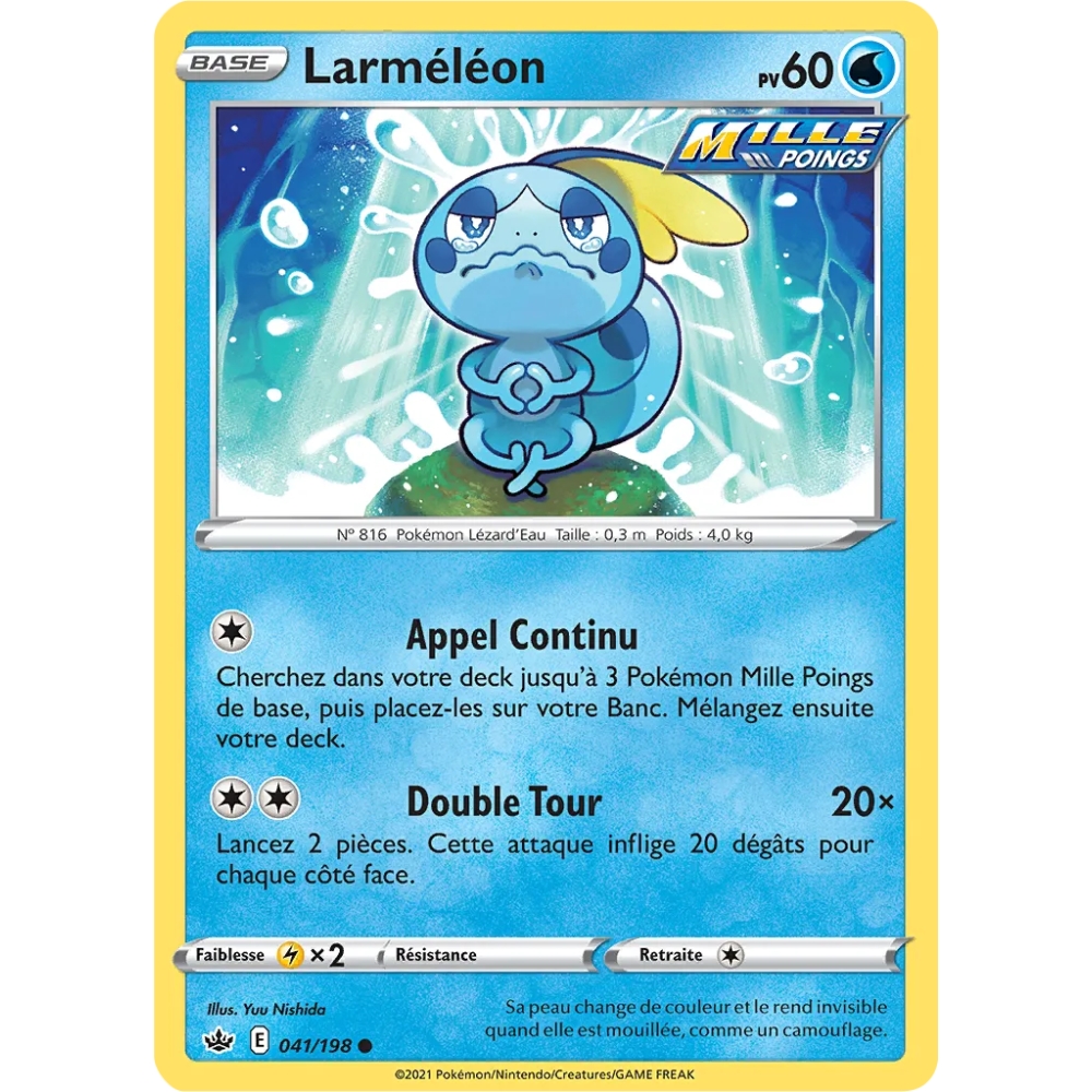 Larméléon 041/198 : Joyau Commune (Brillante) de l'extension Pokémon Épée et Bouclier Règne de Glace