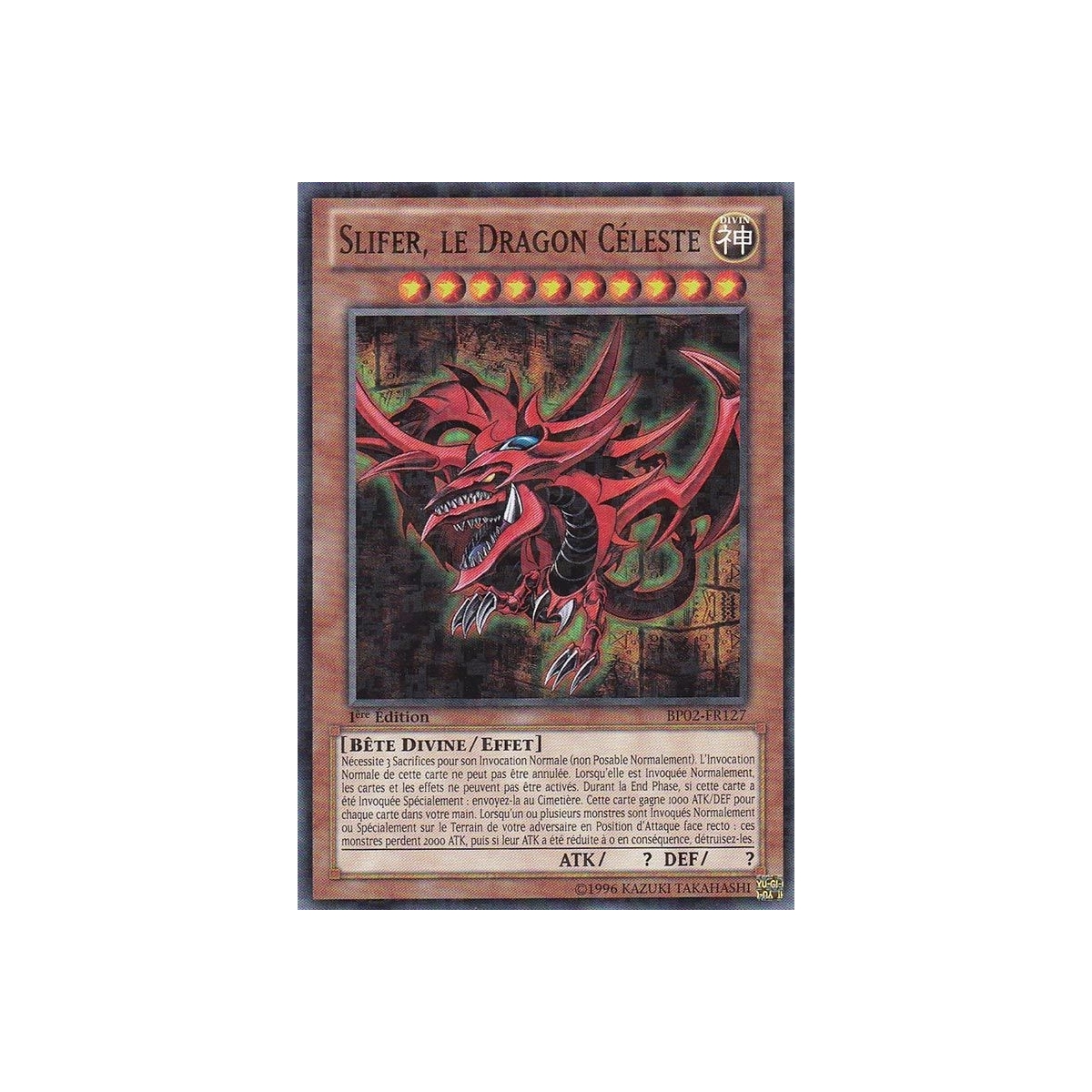 Slifer le Dragon Céleste BP02-FR127