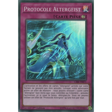 Protocole Altergeist CIBR-FR071