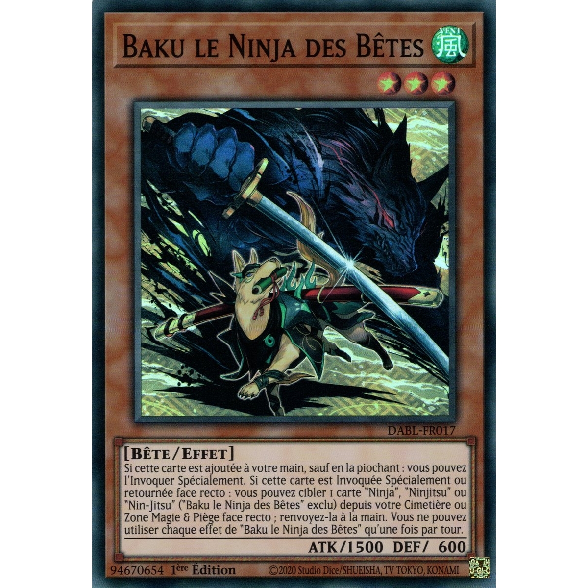 Baku le Ninja des Bêtes DABL-FR017