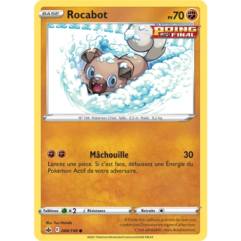 Carte Rocabot - Commune (Brillante) de Pokémon Épée et Bouclier Règne de Glace 086/198