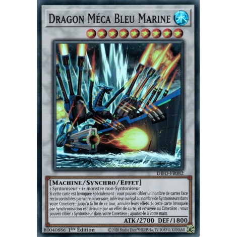 Dragon Méca Bleu Marine DIFO-FR082