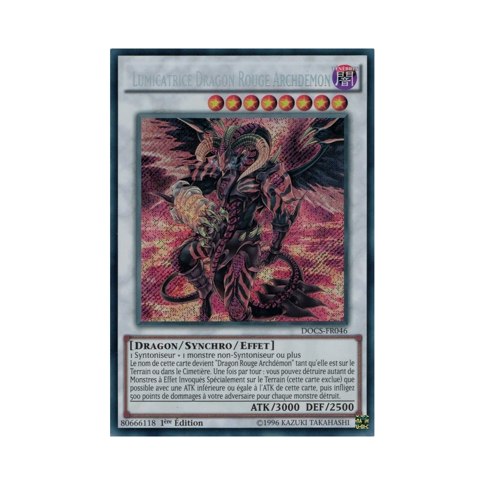 Lumicatrice Dragon Rouge Archdémon DOCS-FR046