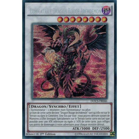 Lumicatrice Dragon Rouge Archdémon DOCS-FR046