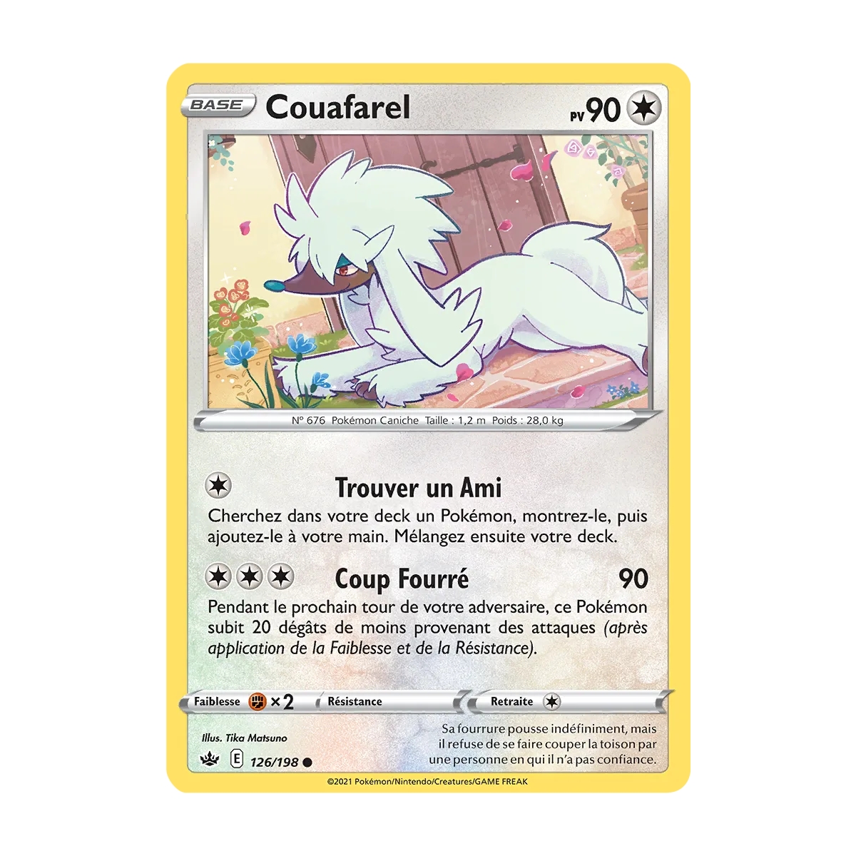Couafarel 126/198 Brillante Pokémon Épée et Bouclier Règne de Glace