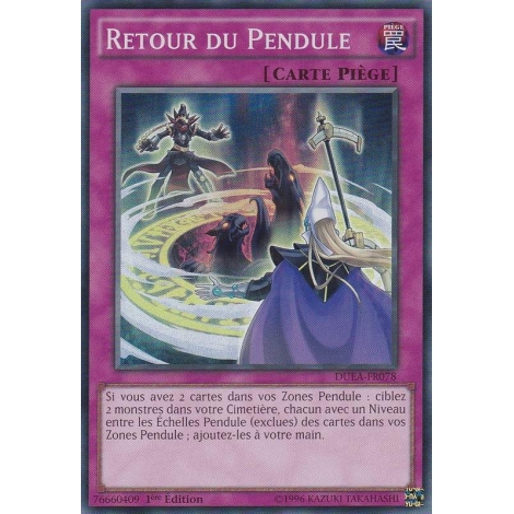 Retour du Pendule DUEA-FR078