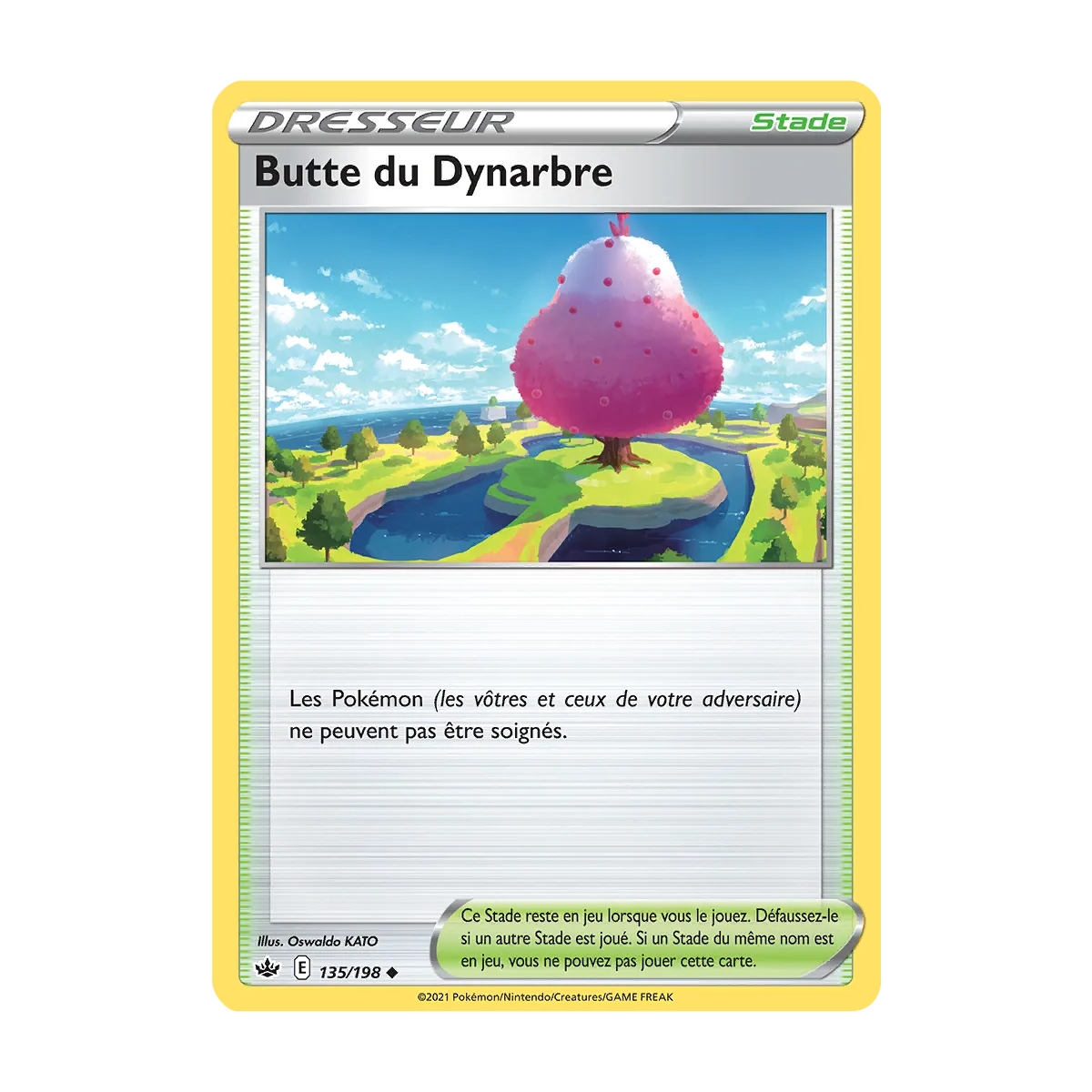 Carte Butte du Dynarbre - Peu commune (Brillante) de Pokémon Épée et Bouclier Règne de Glace 135/198