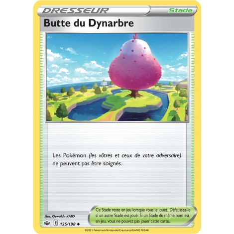 Carte Butte du Dynarbre - Peu commune (Brillante) de Pokémon Épée et Bouclier Règne de Glace 135/198