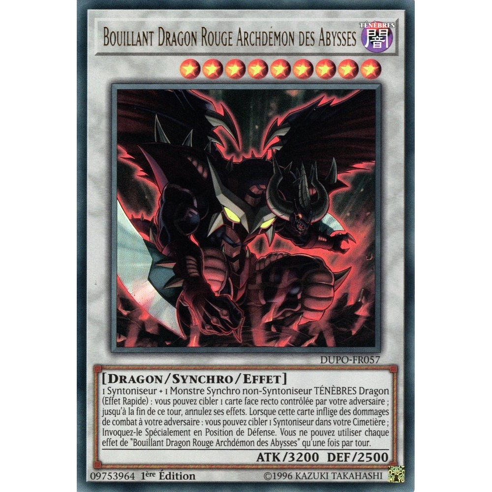 Bouillant Dragon Rouge Archdémon des Abysses DUPO-FR057