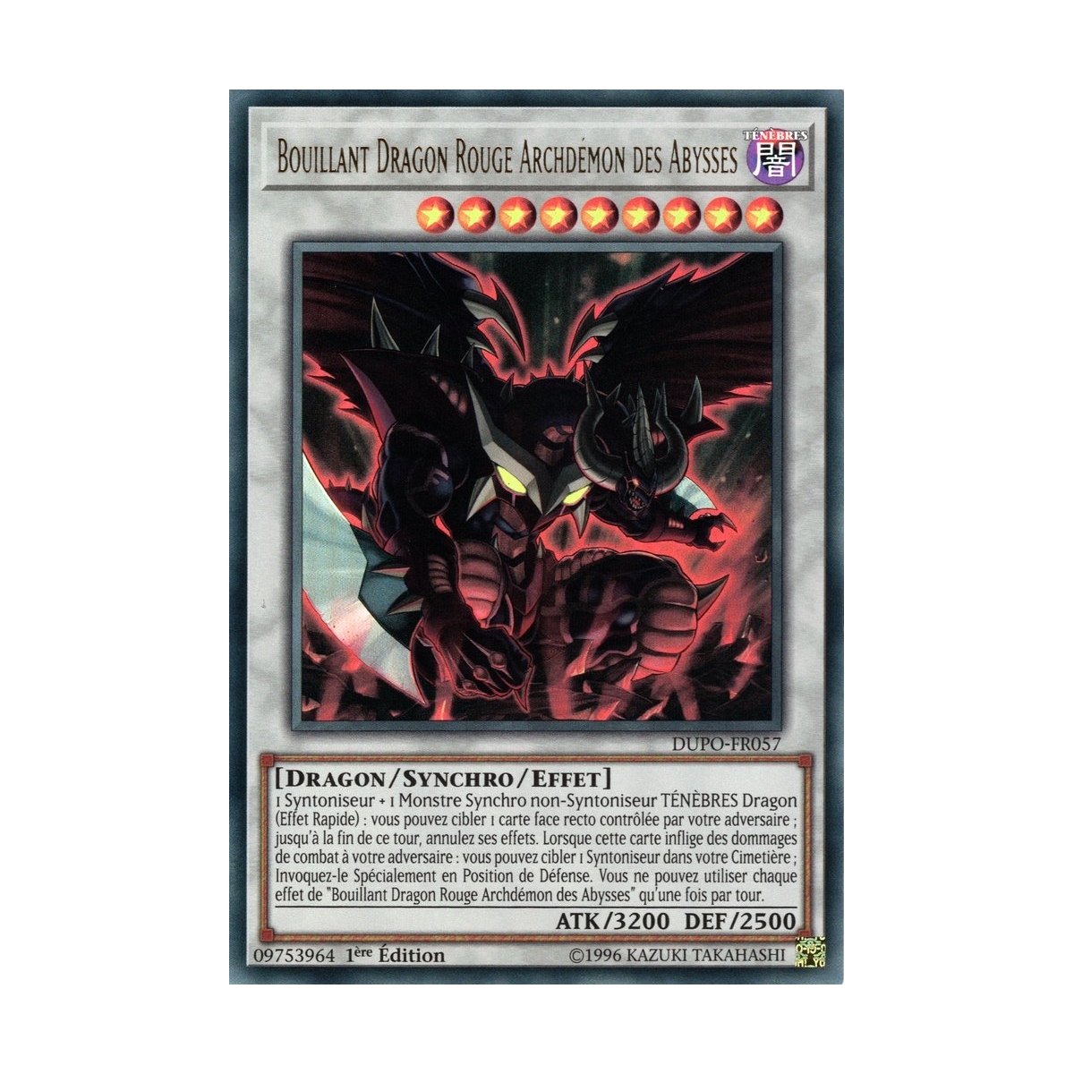 Bouillant Dragon Rouge Archdémon des Abysses DUPO-FR057