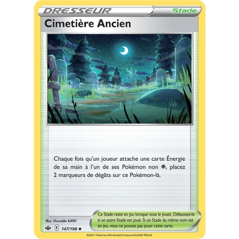 Cimetière Ancien 147/198 : Joyau Peu commune (Brillante) de l'extension Pokémon Épée et Bouclier Règne de Glace