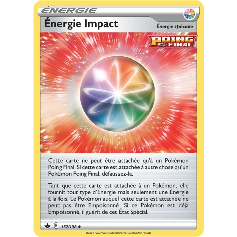 Carte Énergie Impact - Peu commune (Brillante) de Pokémon Épée et Bouclier Règne de Glace 157/198