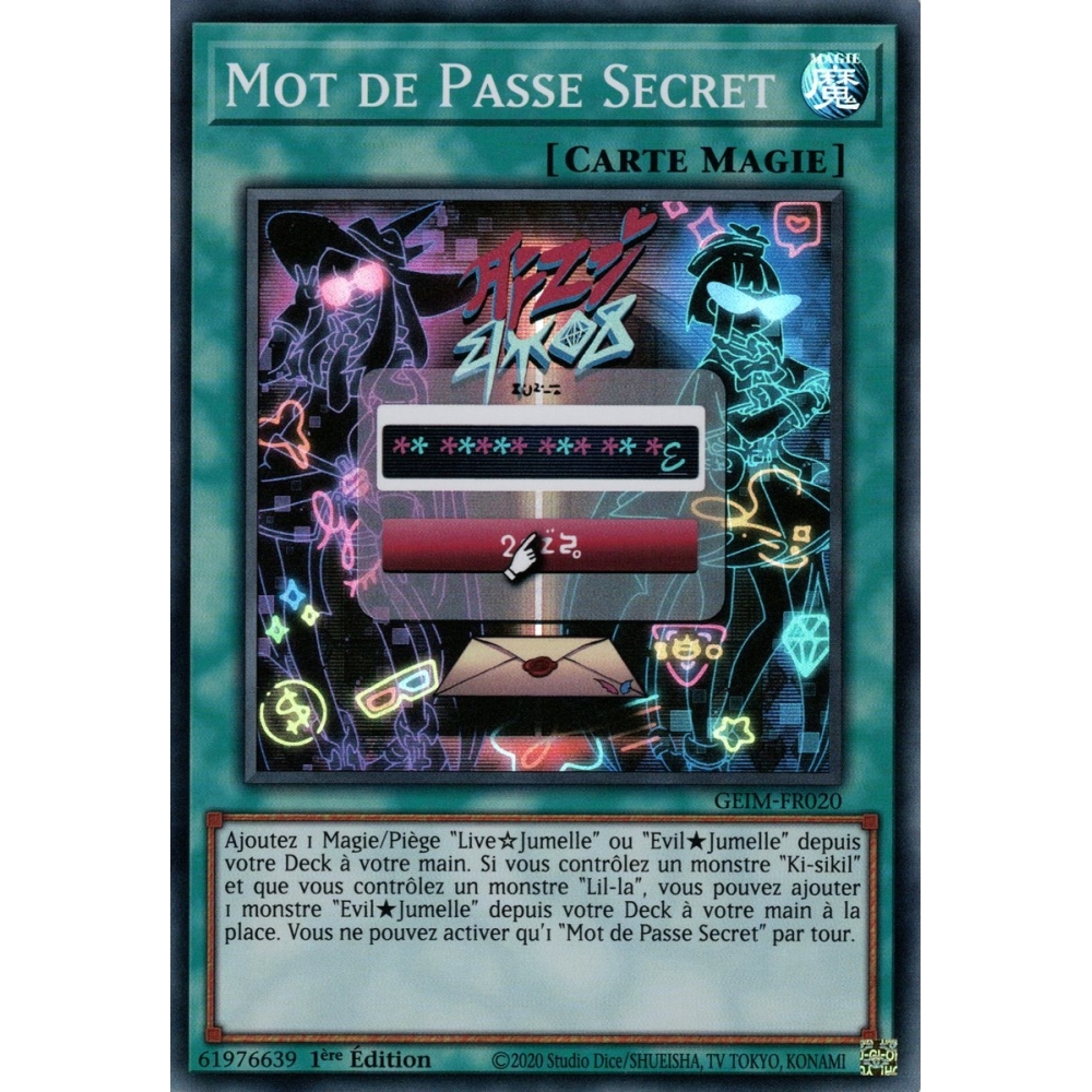 Mot de Passe Secret GEIM-FR020