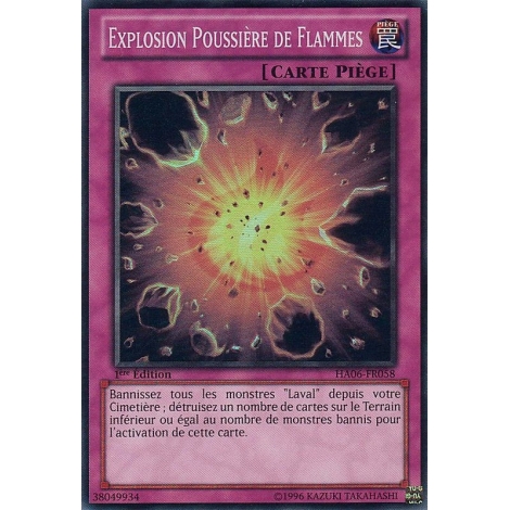 Explosion Poussière de Flammes HA06-FR058
