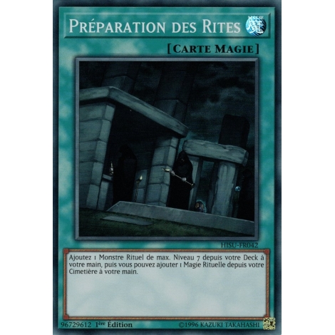 Préparation des Rites HISU-FR042