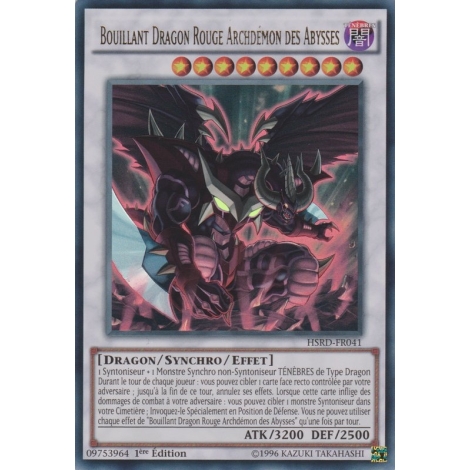 Bouillant Dragon Rouge Archdémon des Abysses HSRD-FR041