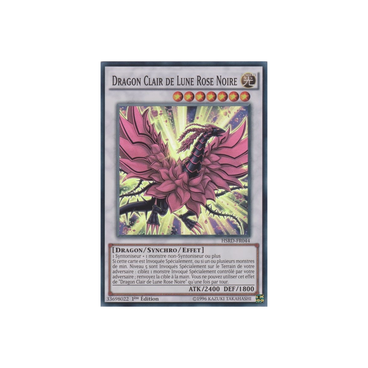 Dragon Clair de Lune Rose Noire HSRD-FR044