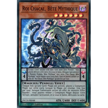 Roi Chacal Bête Mythique INCH-FR048