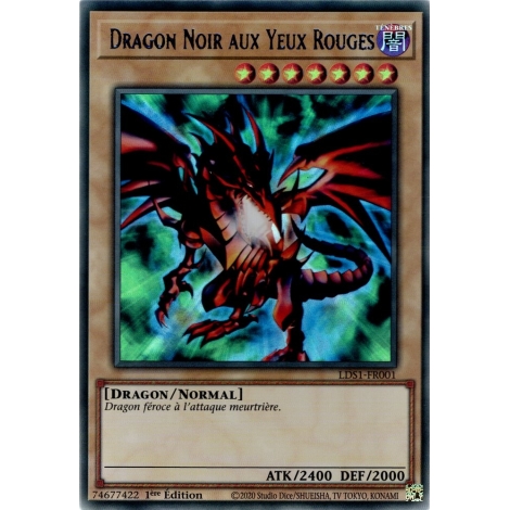 Dragon Noir aux Yeux Rouges LDS1-FR001