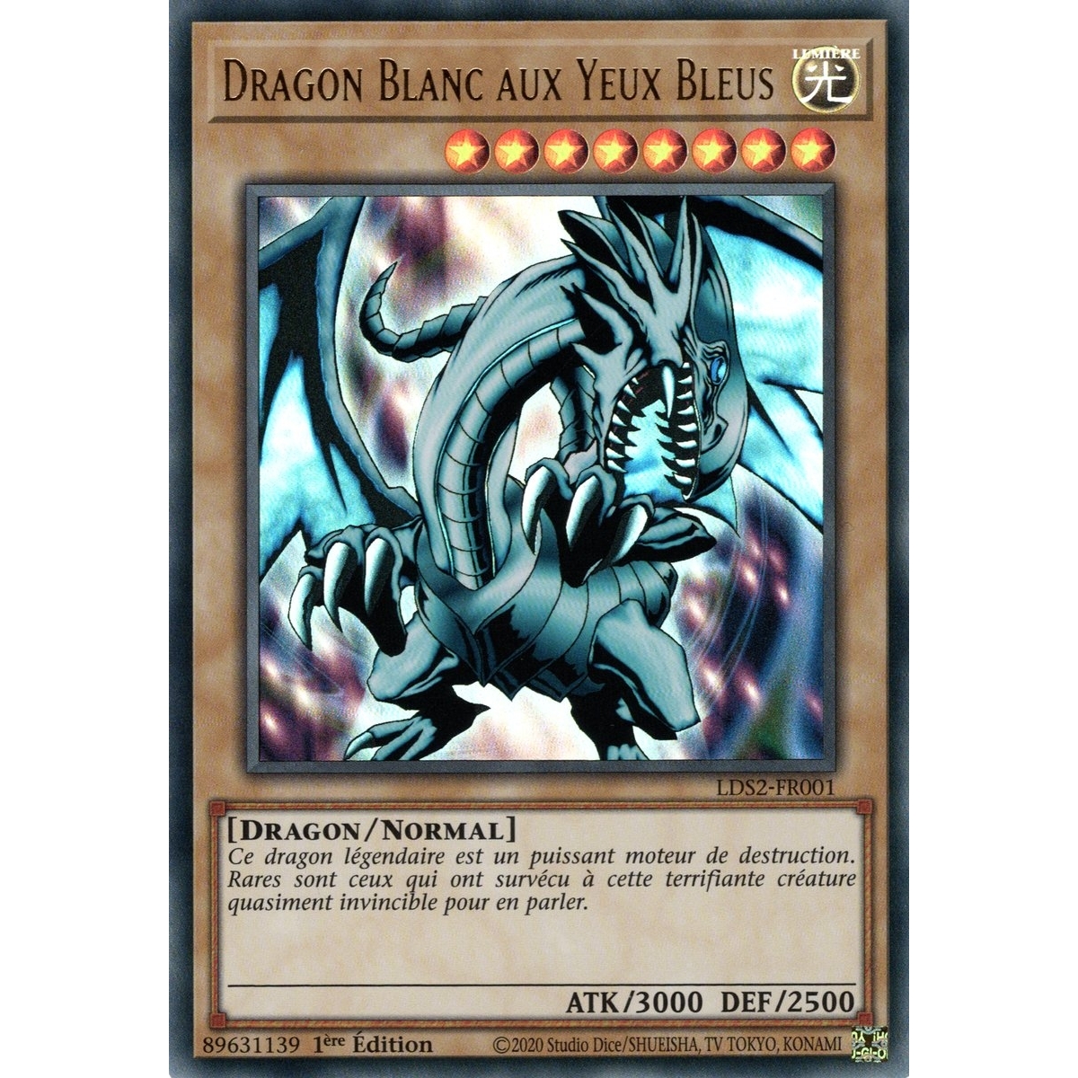 Dragon Blanc aux Yeux Bleus LDS2-FR001