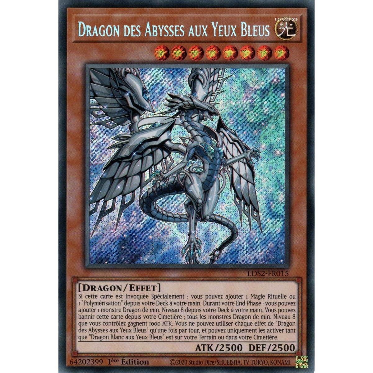 Dragon des Abysses aux Yeux Bleus LDS2-FR015