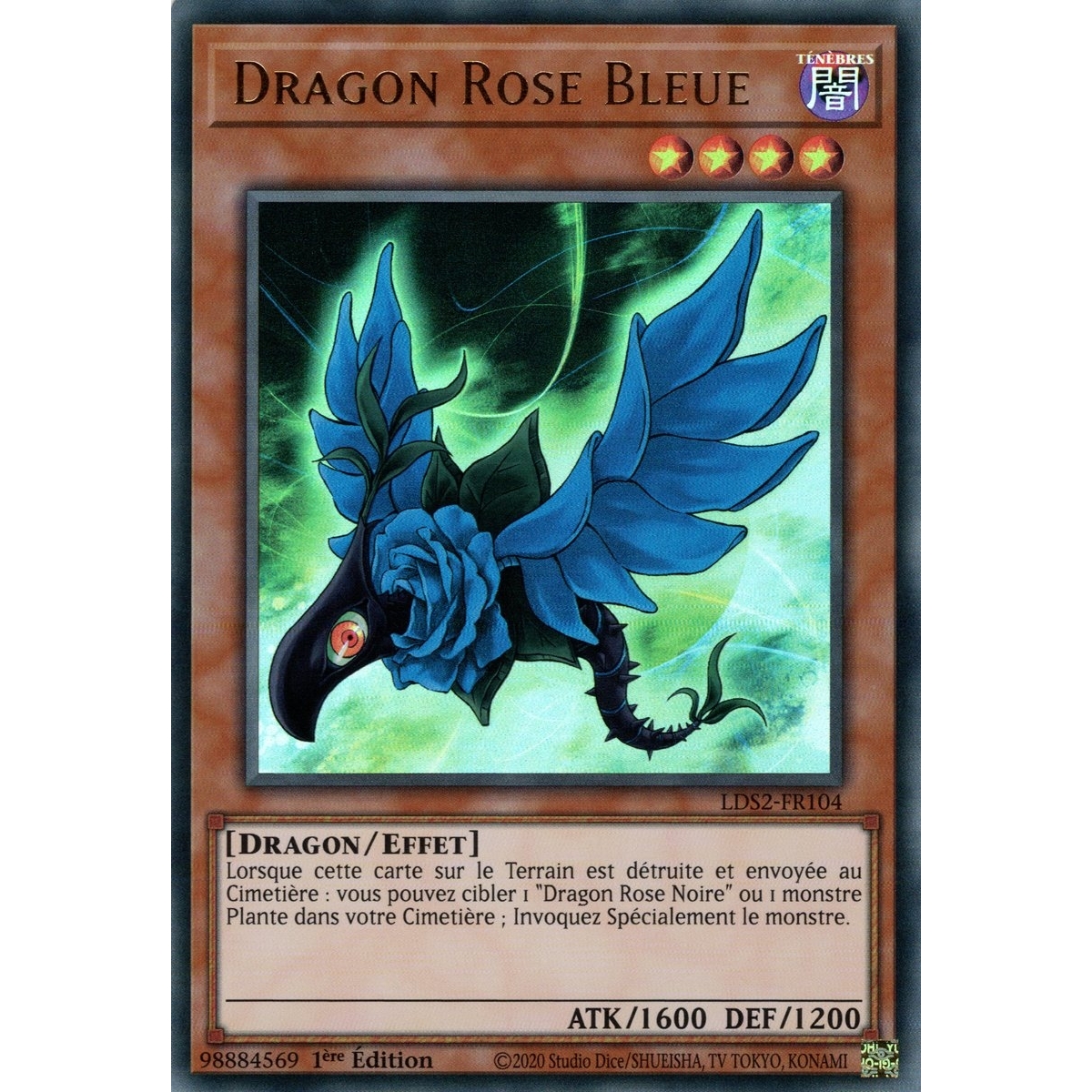 Dragon Rose Bleue LDS2-FR104