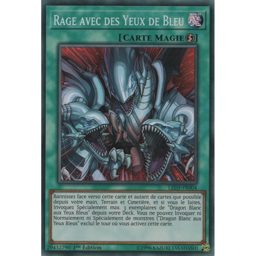 Rage avec des Yeux de Bleu LED3-FR004