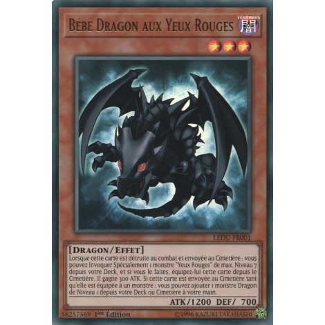 Bébé Dragon aux Yeux Rouges LEDU-FR001