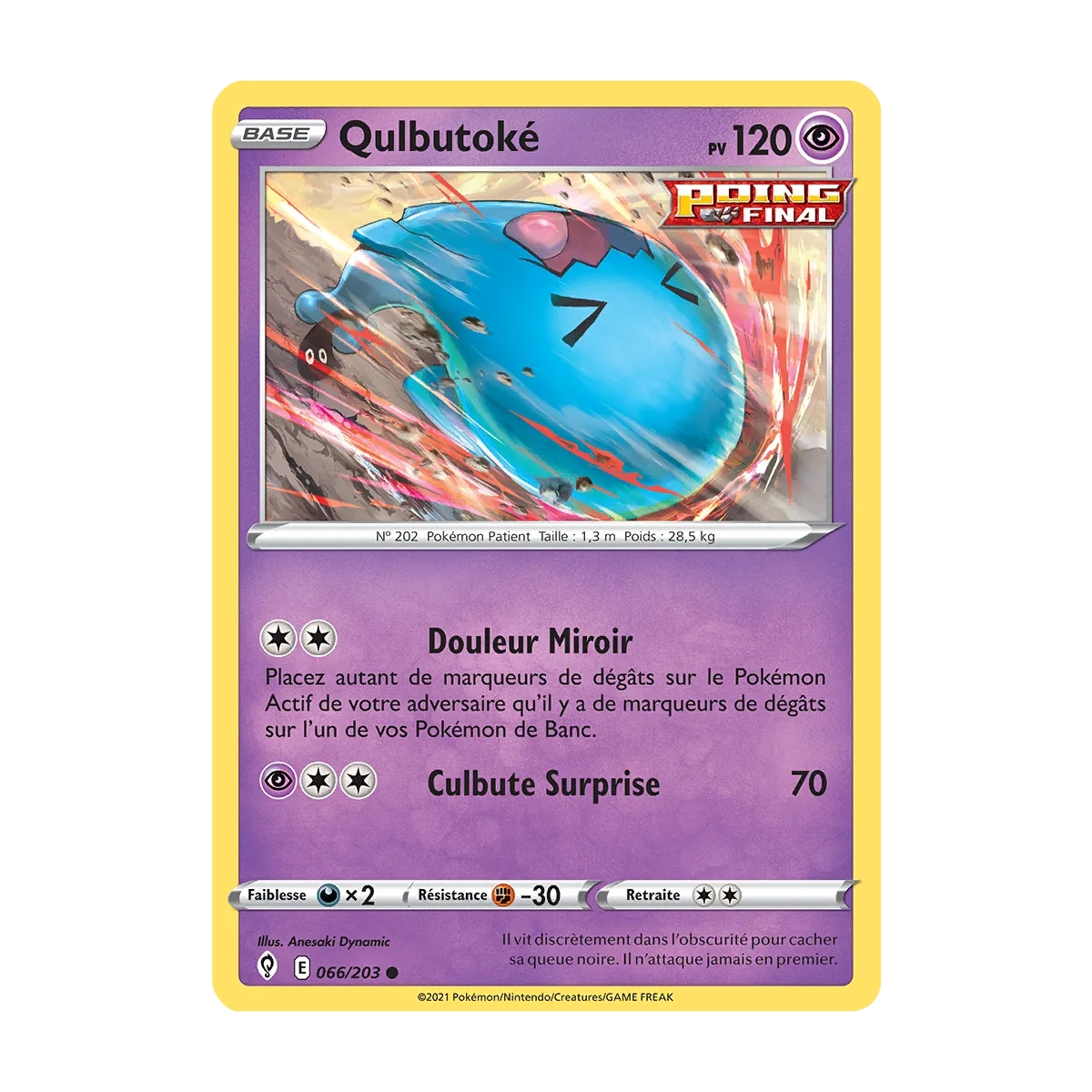 Carte Qulbutoké - Commune (Brillante) de Pokémon Épée et Bouclier Évolution Céleste 066/203