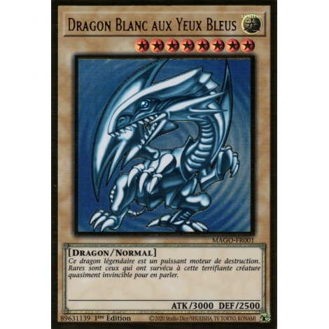 Dragon Blanc aux Yeux Bleus MAGO-FR001