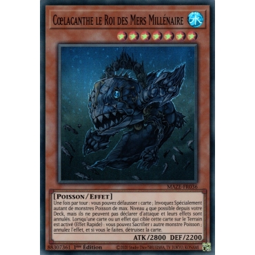 Cœlacanthe le Roi des Mers Millénaire MAZE-FR036