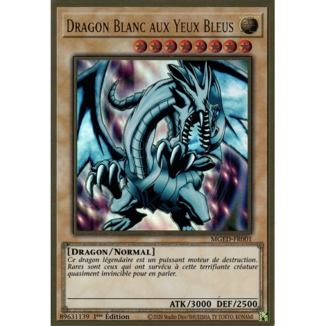 Dragon Blanc aux Yeux Bleus MGED-FR001