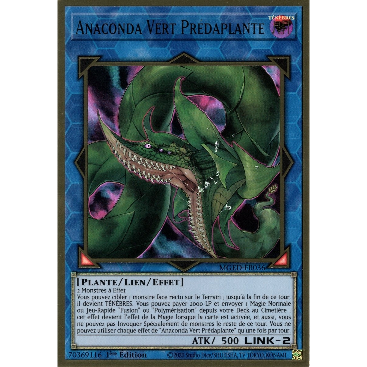 Anaconda Vert Prédaplante MGED-FR036