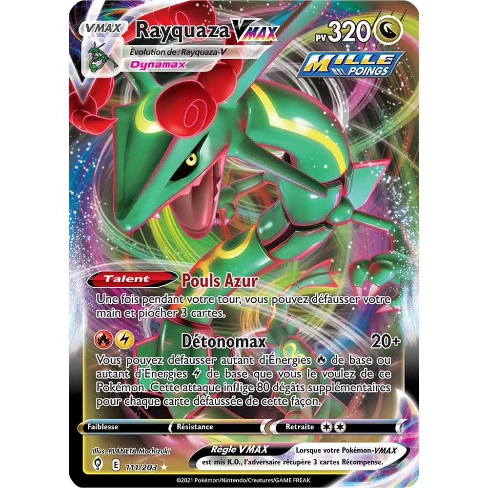 Rayquaza 111/203 VMAX Épée et Bouclier Évolution Céleste