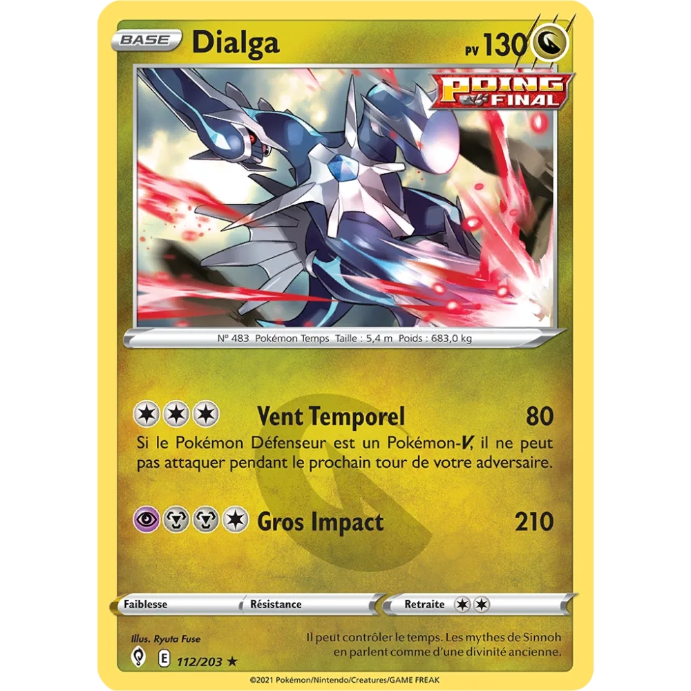 Dialga 112/203  Épée et Bouclier Évolution Céleste