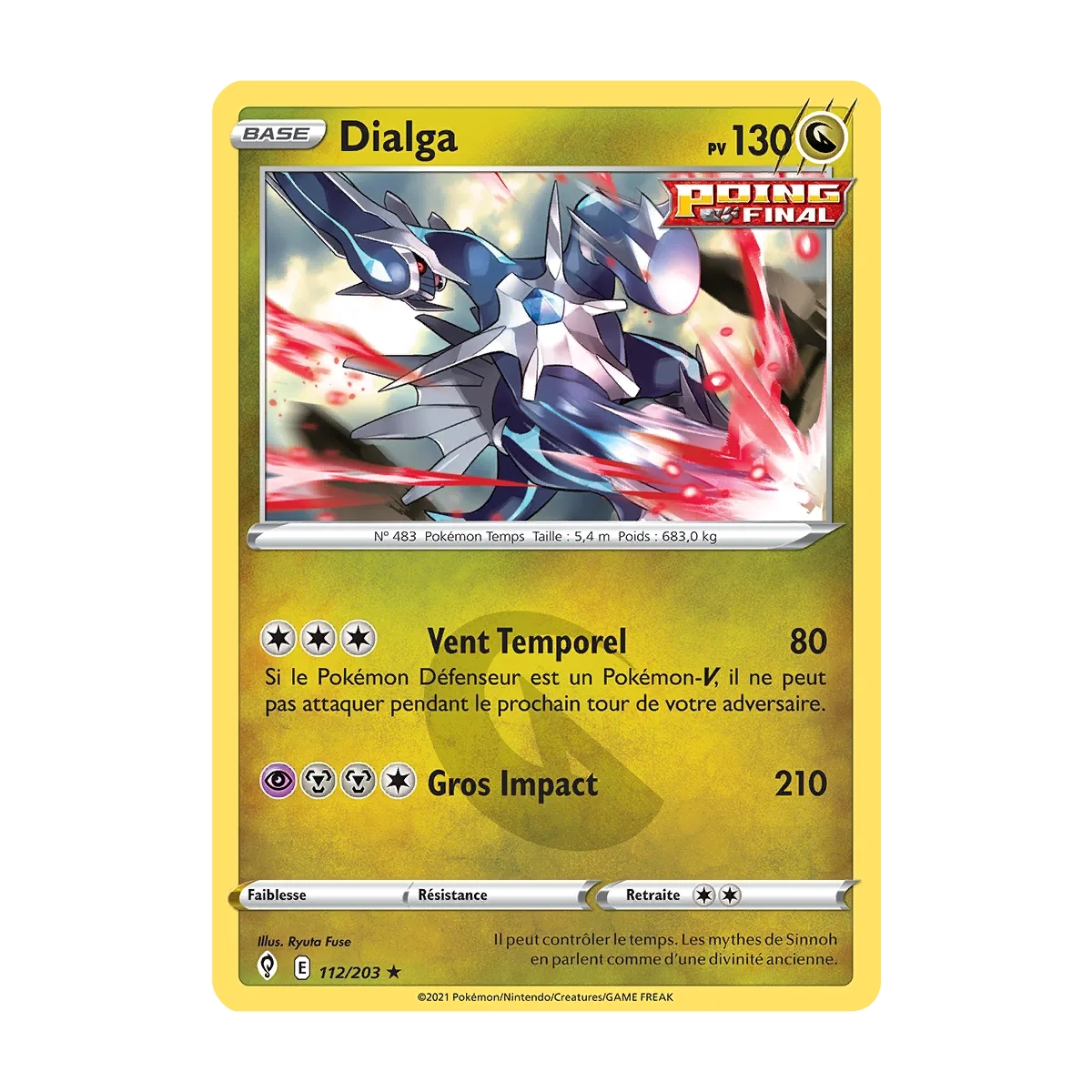 Dialga 112/203  Épée et Bouclier Évolution Céleste