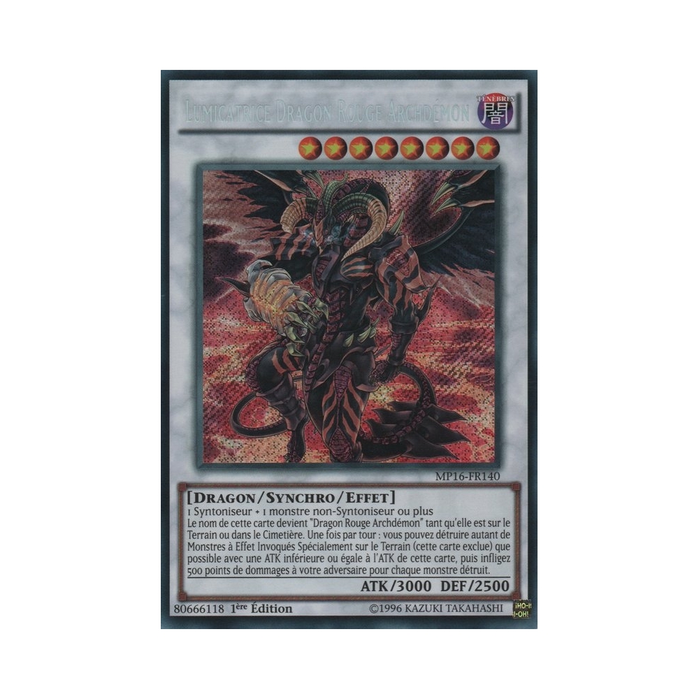 Lumicatrice Dragon Rouge Archdémon MP16-FR140