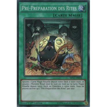 Pré-Préparation des Rites MP17-FR034