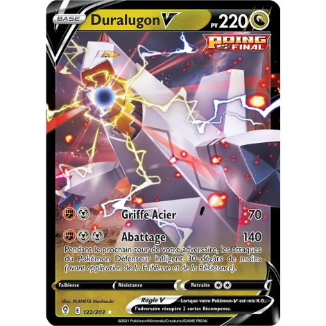 Duralugon  V de Pokémon Épée et Bouclier Évolution Céleste 122/203