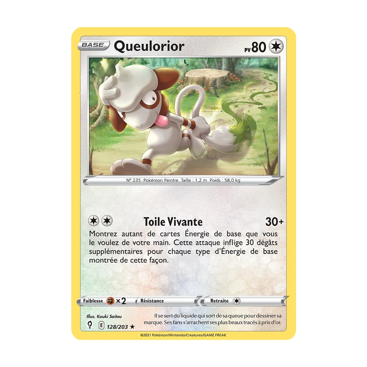 Queulorior 128/203 : Joyau Rare (Brillante) de l'extension Pokémon Épée et Bouclier Évolution Céleste