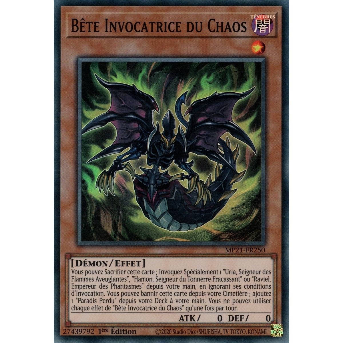 Bête Invocatrice du Chaos MP21-FR250