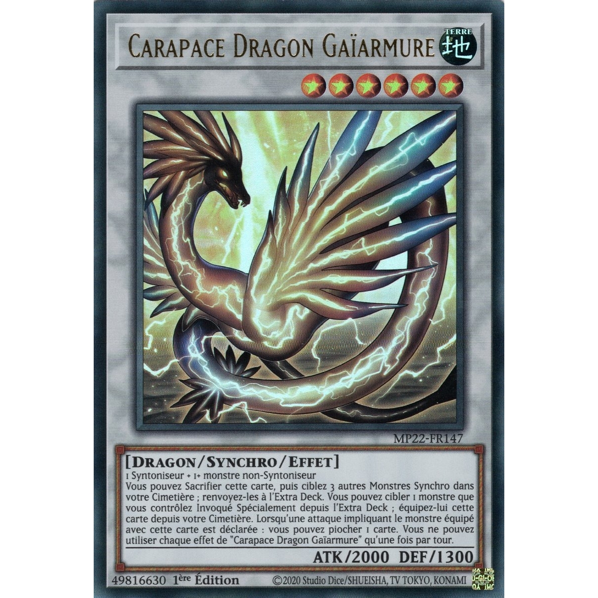 Carapace Dragon Gaïarmure MP22-FR147