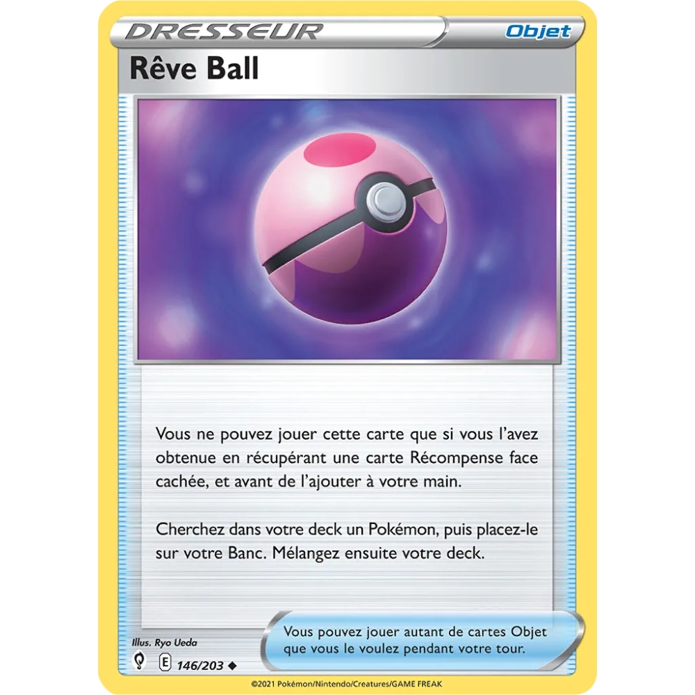 Découvrez Rêve Ball, carte Peu commune (Brillante) de la série Épée et Bouclier Évolution Céleste