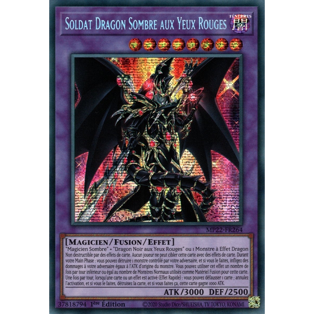 Soldat Dragon Sombre aux Yeux Rouges MP22-FR264