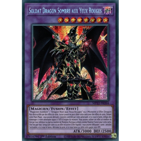 Soldat Dragon Sombre aux Yeux Rouges MP22-FR264