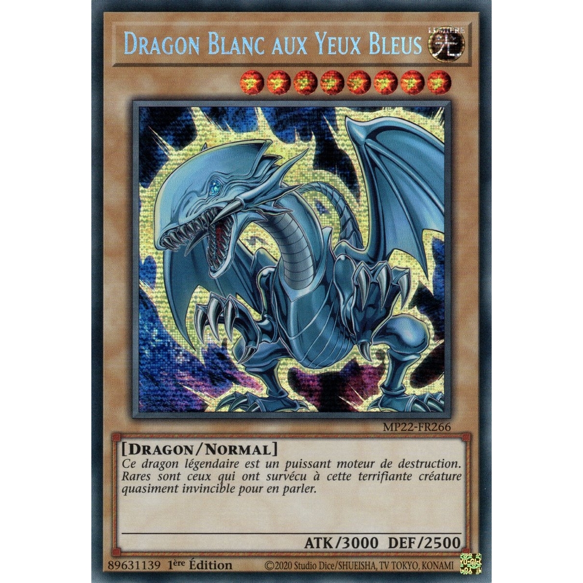 Dragon Blanc aux Yeux Bleus MP22-FR266